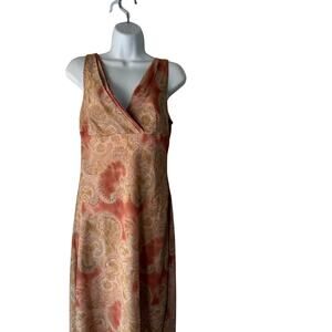 Sudio Y Y2k Size 7/8 Pink Paisley Fairy Friends Romcom Midi Dress